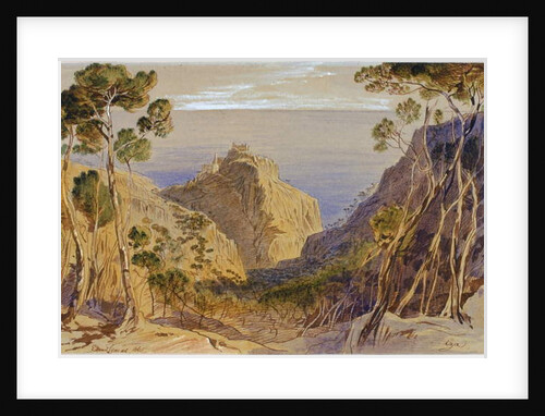 Eza, France, 1865 by Edward Lear