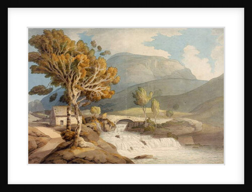 Bridge and Waterfall near Llyngwellyn by Francis Towne