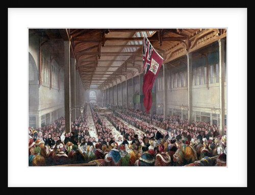 The Banquet given on the Occasion of the Opening of the Grainger Market, Newcastle upon Tyne, c.1835 by Henry Perlee Parker