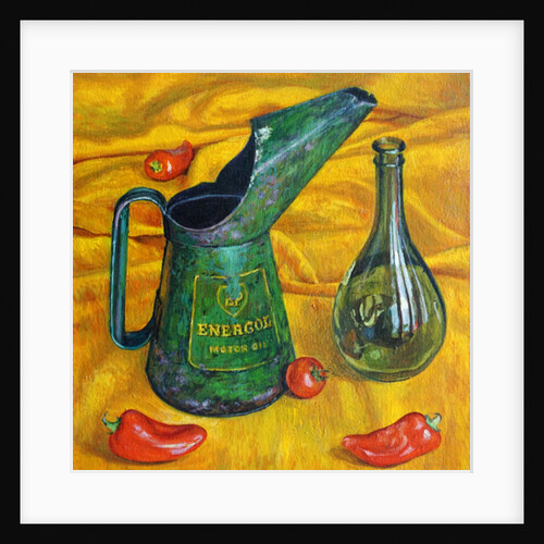 Oil Can with Red Peppers, 2017 by Tilly Willis