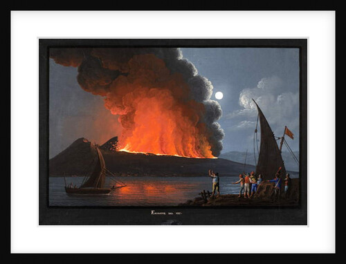 Vesuvius, eruption of 1810 by Italian School