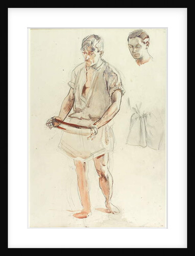 Man Standing: Studies of Head and of Shirt by Henry Tonks