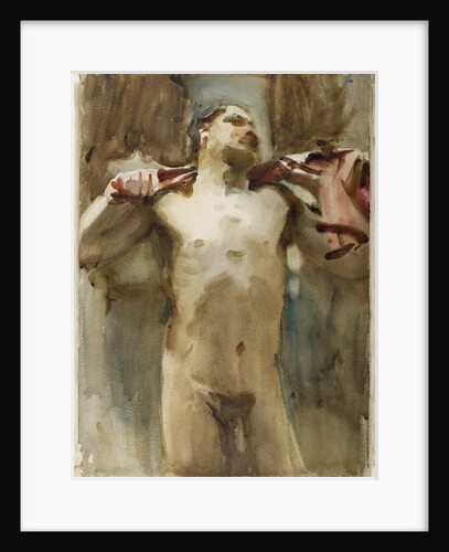 Study of a Male Nude Figure by John Singer Sargent