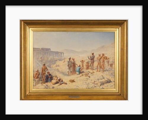 Excavating in Egypt: Professor Petrie at Thebes by Henry Wallis