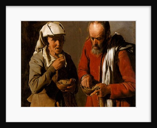 Peasant Couple Eating, 1621 by Georges de la Tour