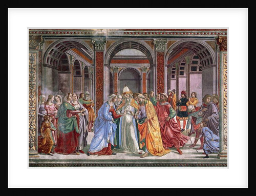 Marriage of the Virgin, 1486-90 by Domenico (1449-94) Ghirlandaio