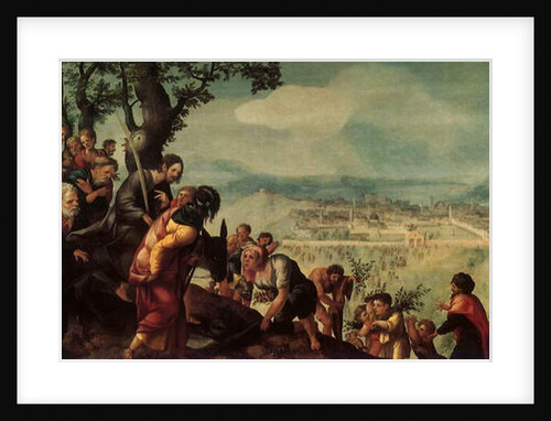 Entry of Christ into Jerusalem, central panel from a triptych, c.1526 by Jan van Scorel