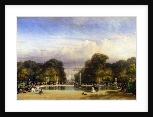 The Tuileries Gardens, Paris, 1858 by William Wyld