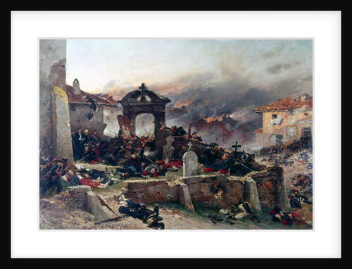 A Neuville, the cemetery of Saint-Privat, 1870 by Alphonse Marie de Neuville