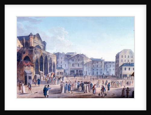 Street scene at St Germain, Paris, 1789 by Thomas Naudet