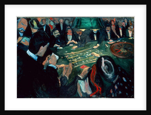 At the Roulette Table in Monte Carlo, 1892 by Edvard Munch