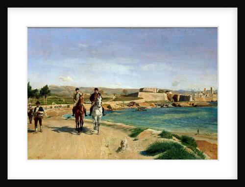 Antibes La promenade a cheval, 1868 by Jean-Louis Ernest Meissonier