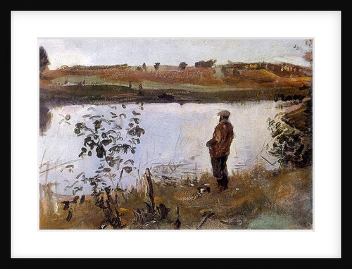 Artist Konstantin Korovin on the river Bank, 1894 by Valentin Aleksandrovich Serov