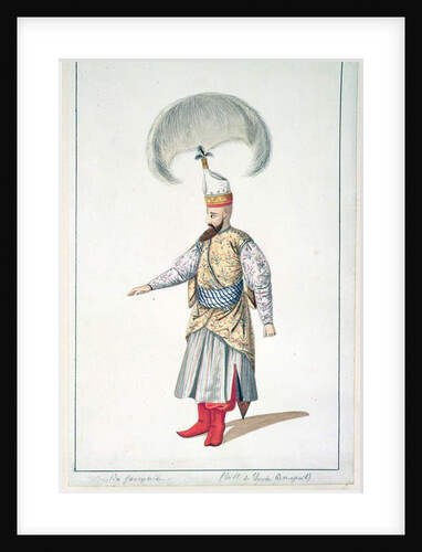Janissary Officer, Ottoman period, third quarter of 18th century by French School
