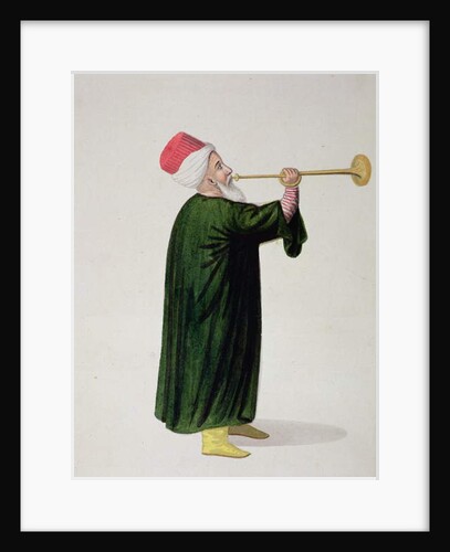 Official Trumpeter of the Janissary Military Band, Ottoman period, third quarter of 18th century by Turkish School