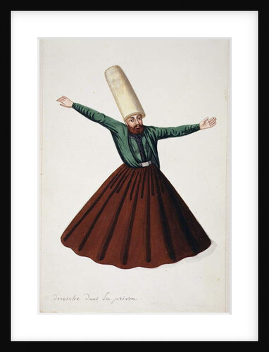 Dervish in Prayer, Ottoman period, third quarter of 18th century by French School