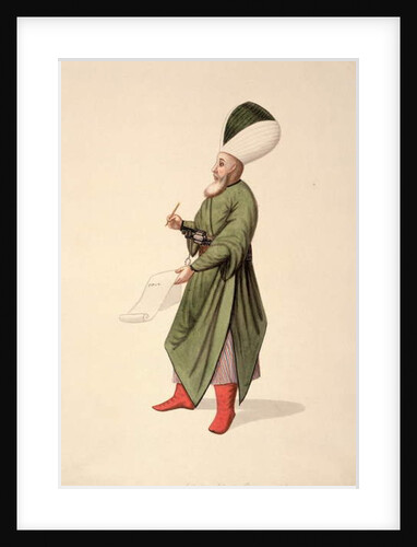 Scribe to the Janissary Commanders, Ottoman period, third quarter of 18th century by French School