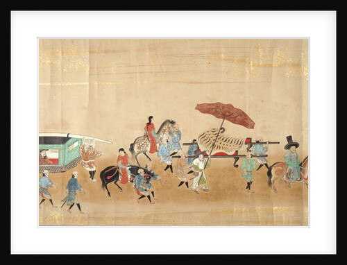 Sixth Korean Embassy to Japan in Meireki 1 at the time of Tokugawa Ietsuna's succession in 1651, possibly by Kano Masunobu by Japanese School