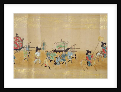 Sixth Korean Embassy to Japan in Meireki 1 at the time of Tokugawa Ietsuna's succession in 1651, possibly by Kano Masunobu by Japanese School