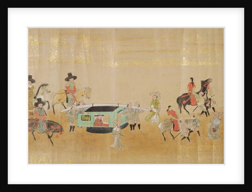 Sixth Korean Embassy to Japan in Meireki 1 at the time of Tokugawa Ietsuna's succession in 1651, possibly by Kano Masunobu by Japanese School