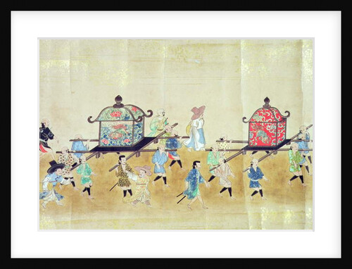 Part of the Sixth Korean Embassy to Japan at the time of Tokugawa Ietsuna's succession in 1651 by Japanese School