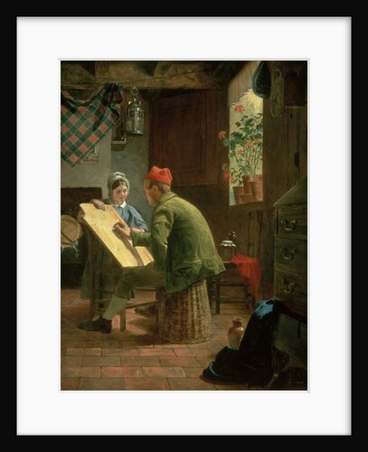 The Writing Lesson, 1855 by James Collinson
