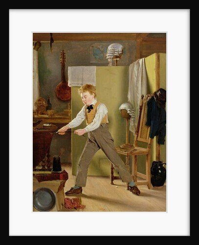 The Wigmaker's Apprentice or Practice Makes Perfect, c.1823 by Thomas Sword Good