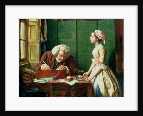 Dr Johnson at Cave's the Publisher, 1854 by Henry Wallis