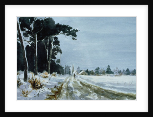 Hermitage Road in the Snow by Vic Trevett