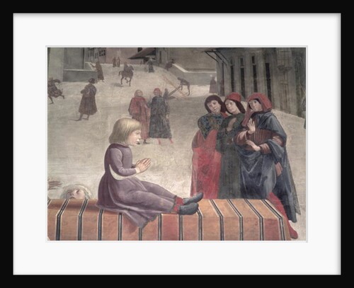 The Miracle of the Resurrected Child, Sassetti Chapel by Domenico Ghirlandaio