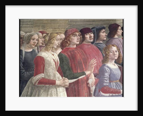 Florentine Onlookers by Domenico (1449-94) Ghirlandaio