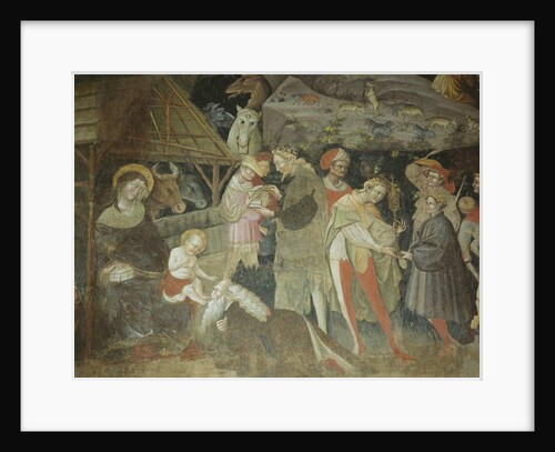 Nativity scene from the 'Journey of the Magi Cycle', Bolognini Chapel, c.1420 by Giovanni da Modena