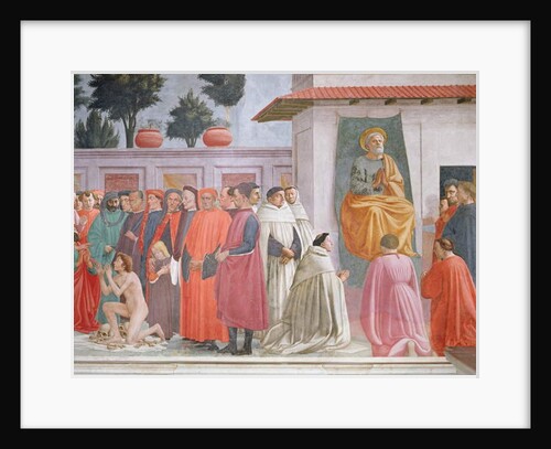 Raising of the Son of Theophilus and St Peter Enthroned by Filippino Lippi