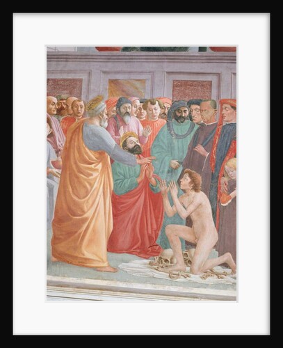 Detail of Raising of the Son of Theophilus and St Peter Enthroned by Filippino Lippi