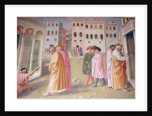 Healing of the Cripple and Raising of Tabitha by Tommaso Masolino da Panicale
