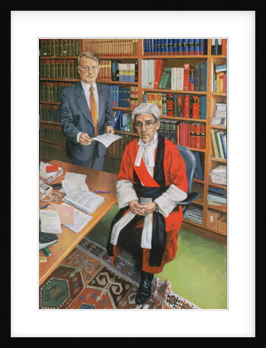 Mr Justice Moses with his Clerk John Furey, 2000 by Vincent Yorke