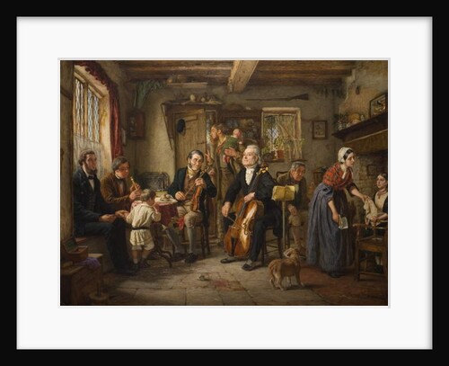 A Philharmonic Rehearsal in a Farmhouse, 1860 by John Evan Hodgson