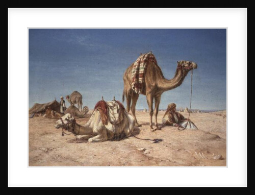 A Halt in the Desert, 1867 by William Snr. Luker