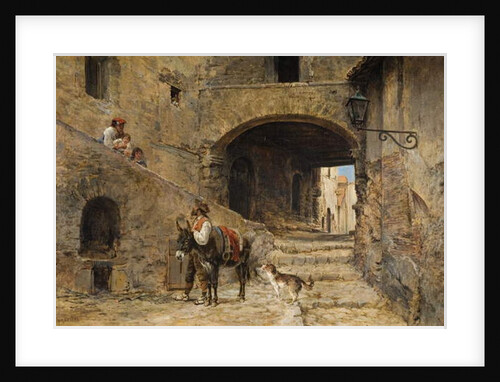 Anticoli Corrado on the Sabine Mountains, 1883 by Charles H. Poingdestre