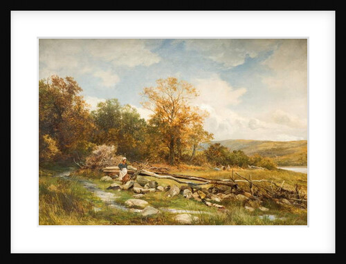 Tidal Fence on the River Conwy in Bachlediog, 1891 by David Bates