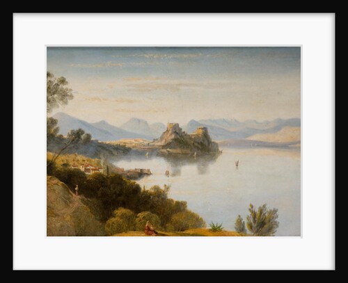 Albanian Mountains with Corfu in Distance by William James Linton
