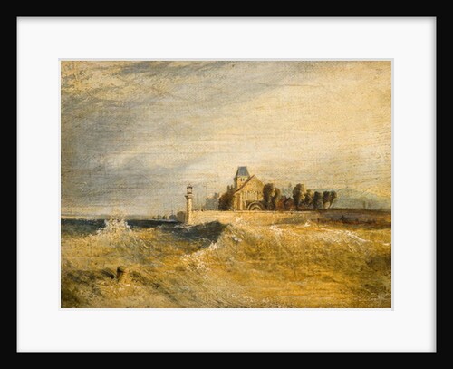 Coast Scene with Pier by Henry Dawson