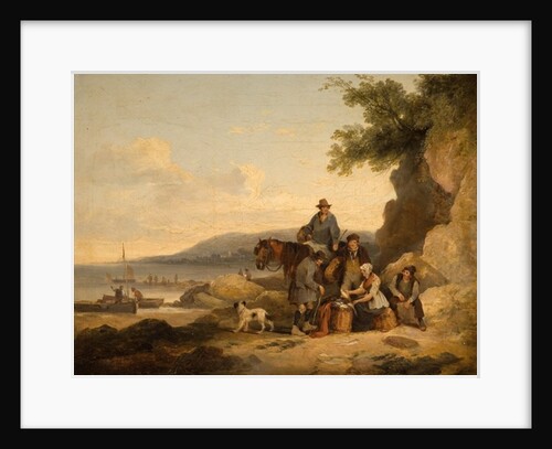 On the Beach at Portshead by William Shayer