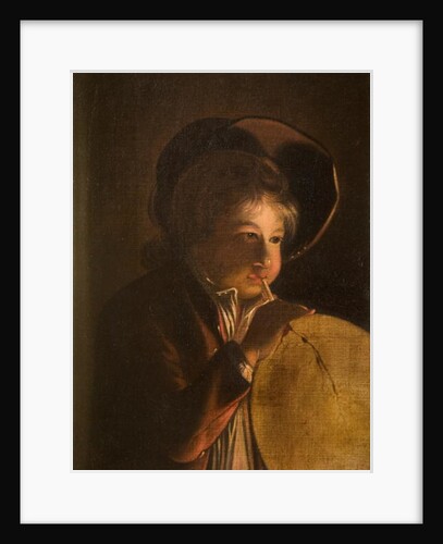 Boy Blowing a Bladder in Candlelight by Joseph Wright of Derby (after)