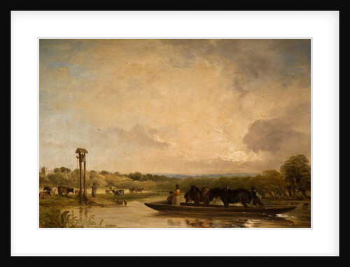 The Ferry Boat, 1844 by Frederick Richard Lee