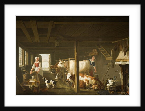 Milking in Winter by Jan van Gool
