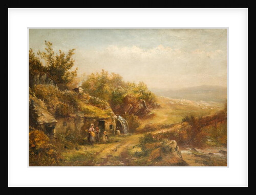 Cottage and Mill Wheel by William Henry Vernon