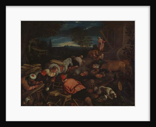 Building the Ark by Francesco Bassano