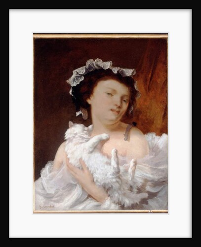 Woman with a Cat, 1864 by Gustave Courbet