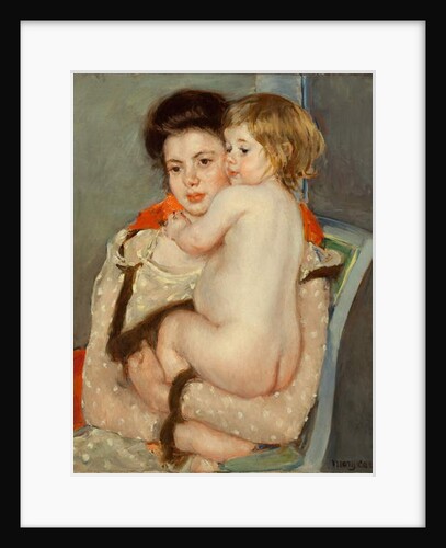 Reine Lefebvre Holding a Nude Baby, 1902 by Mary Stevenson Cassatt
